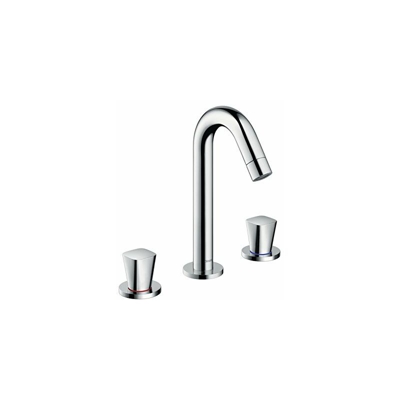 HG Logis 3-hole basin mixer chrome
