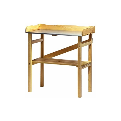 dobar 29052FSC - Robusto Tavolo da Giardino in Legno di Pino impregnato FSC, 40 x 86 x 80 cm