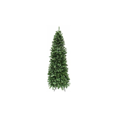 MAURER 5480032 ALBERO DI NATALE 240 CM SLIM (STRETTO) 1217 RAMI PVC ACrylic, NO COLORE, 1.25 PICOMETER