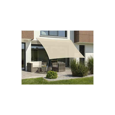 Schneider-Schirme Lanzarote 400 x 400 cm, Tenda da Sole Unisex-Adulti, Naturale