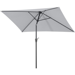 Schneider Bilbao 210 x 130 cm Ombrellone, Grigio Argentato, Silbergrau en oferta