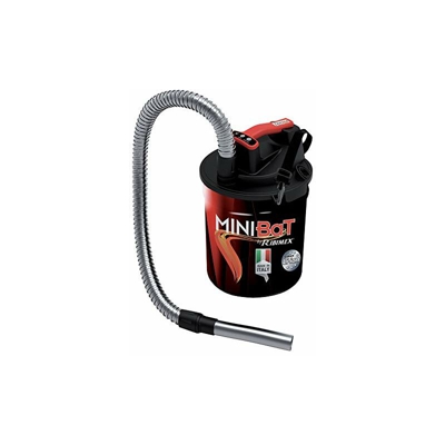 Ribimex PRCEN011BAT Aspiracenere a Batteria Minibat 10 L-18 V-4 Ah