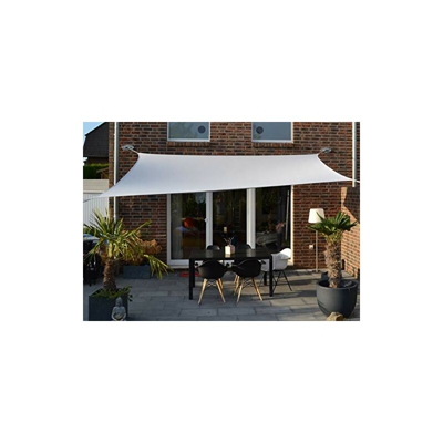 Peddy Shield PSM06770747 Tenda Triangolare In Poliestere, 400 x 300 Cm, Incluso Materiale Di Fissaggio
