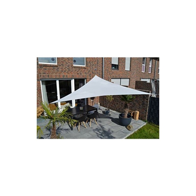 Peddy Shield PSM06770702 Tenda da Sole Triangolare, 360 x 360 cm, Poliestere, compreso Il Fissaggio