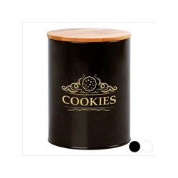 Barattolo in Metallo Cookies 110937 Colore:Nero precio