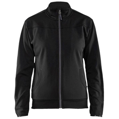 Blaklader 339425269998L - Felpa da donna con chiusura lampo, taglia L, colore: Nero/Grigio scuro