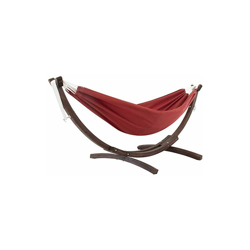 Vivere C8SPSN-CR Amaca Doppia Sunbrella con Supporto in massello di Pino Crimson, Solid Pine en oferta