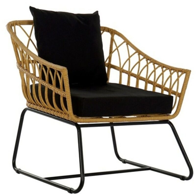 Sedia da giardino DKD Home Decor Metallo Rattan (76 x 58 x 80 cm)