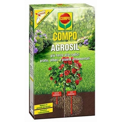 COMPO AGROSIL, Concime Granulare a base di Silicati Colloidali, Per Prato, Alberi e Cespugli, 2,5 kg