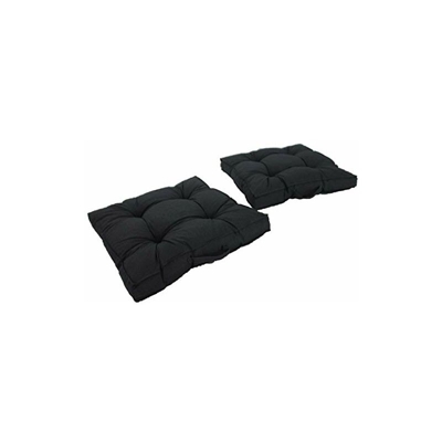 Chicreat Cuscini quadrati per divanetti, grigio scuro, 70 x 70 cm, set da 2
