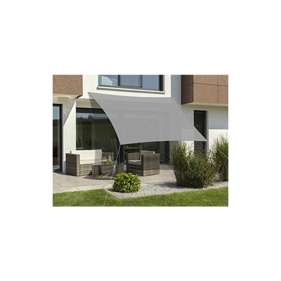 Schneider-Schirme Lanzarote 400 x 400 cm, Tenda da Sole Unisex-Adulti, Grigio Argentato