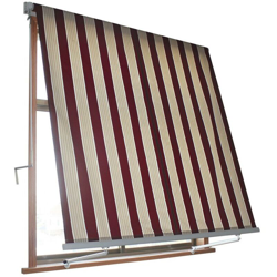 Tenda da sole milos 3x2,45 m - beige/bordeaux en oferta