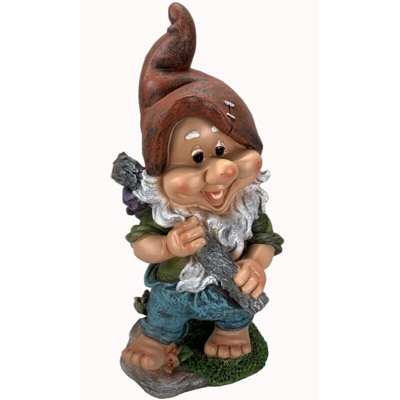 GMH GmbH 27328-4 Gnomo da Giardino, di Raccolta 7 Nani, Altezza 35 cm