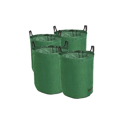 TerCasa, Confezione da 4 Pezzi, 272 l, Sacchi, Altezza 76 cm, Diametro 67 cm, Sacco per rifiuti da Giardino in Tessuto di Polipropilene antistrappo,