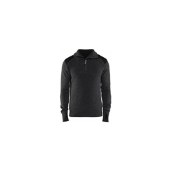 Blaklader 463010719899XS Felpa di lana, grigio scuro/nero, taglia XS precio