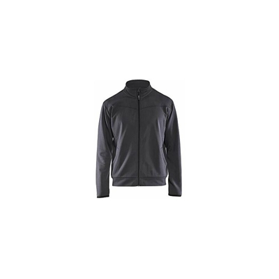 Blaklader 336225269699L - Felpa con zip, taglia L, colore: Grigio medio/Nero