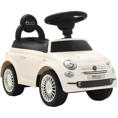 vidaXL Auto per Bambini Fiat 500 Bianca - Bianco