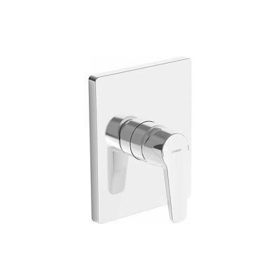 Hansa Hangapolo 80619093 - Miscelatore monocomando per doccia con silenziatore, orientamento della rosetta dopo l'installazione, portata 22l/min a 3