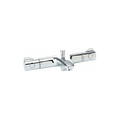 Grohe, Miscelatore per vasca da bagno/doccia con termostato, Argento (Argent/Chrome)