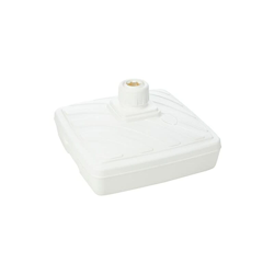 EDA Piedo di ombrellone Quadrato plastica, Bianco, 56.5x56.5x31.5 cm en oferta