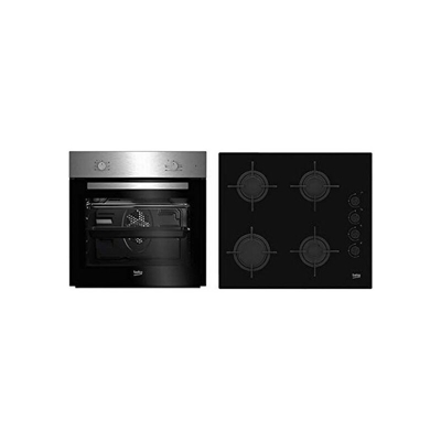 Set di Forno e Top Cucina BEKO BSE21031CXD 66 L (4 Fornelli)