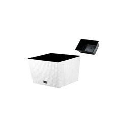 Prosperplast Vaso RATO 15,8 Litri con CUBILETTO da PIANTARE Vasi per Fiori e Piante, Multi, 26.2x26.2x26.6 cm en oferta