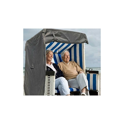 North Finest - Copertura per Poltrona da Spiaggia in Tessuto Oxford 600D, Impermeabile, Traspirante, Resistente alle intemperie, Colore: Grigio