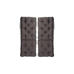 Meerweh 20067 - Set di 2 cuscini con schienale alto, 120 x 50 x 10 cm, Schienale circa 70 cm, Grigio características