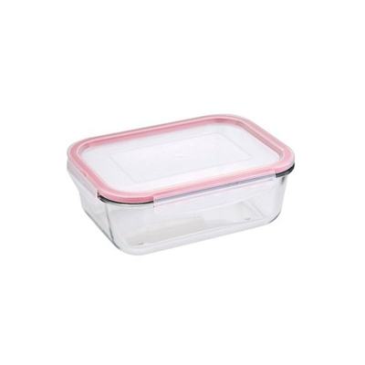 Porta pranzo Ermetico San Ignacio Toledo Rosso Vetro Borosilicato (1500 ml) (1,5 L)