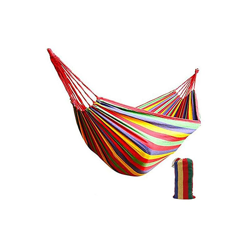 KleinerVier Amaca per esterni in cotone, per 2 persone, 190 x 100 cm, portata fino a 200 kg, con borsa per il trasporto, per esterni, giardino (rosso) características