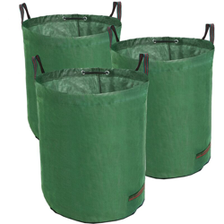 TerCasa 998003-Set di 3 Sacchi per rifiuti da Giardino, Altezza 76 cm, Diametro 67 cm, in Tessuto di Polipropilene Resistente agli Strappi, con en oferta