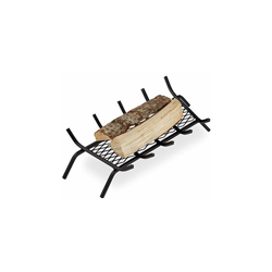 Relaxdays Brucialegna da Camino, Rettangolare, Acciaio, Caminetto con Grill, con Piedi di Appoggio, 17x69x34 cm, Nero en oferta