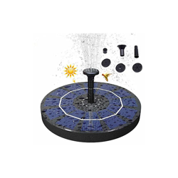 Pompa Solare per Fontana, 3W Fontana Solare da Giardino Pompa per Fontana Energia Solare, Pompa Laghetto Solare con 6 Ugelli, Pompa Fontane Giardino características