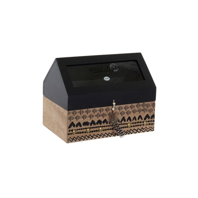 Scatola per Infusioni DKD Home Decor Geam Coloniale (22 x 14 x 17 cm)