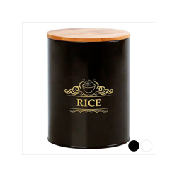 Barattolo in Metallo Rice 110968 Colore:Nero precio