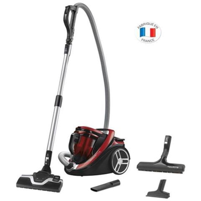 Ro7649ea Aspirapolvere Senza Sacco Silence Force Cyclonic Parquet - 2,5 L- 65 Db Silent - Rosso E Grigio