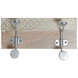 Appendiabiti da parete DKD Home Decor Metallo Legno di mango (30 x 10 x 15.5 cm) características