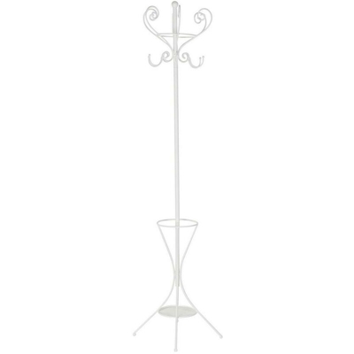 Appendiabiti Bianco Metallo (50 x 50 x 176 cm) - Dkd Home Decor