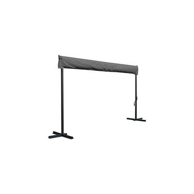 GRASEKAMP Qualität seit 1972 78012 GraseKAMP-Telo di Copertura per Tenda da Giardino, 4 m, per terrazza, Grigio, L x B x H 390 x 29 x 40 cm