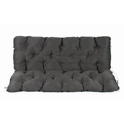 Meerweh 74086 Cuscino con schienale per panca, Grigio, 150Â x 98Â x 10Â cm