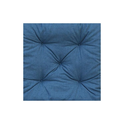 Chicreat Cuscino per bancale con schienale 120 x 80 cm/120 x 60 cm, blu/grigio