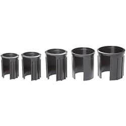 Doppio anello di riduzione per base in granito, diametro interno: 52, 48, 38, 32, 25 mm, colore: nero características