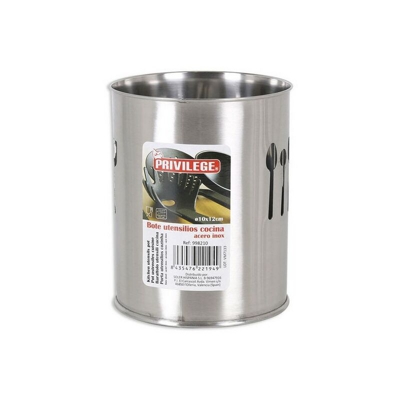 Contenitore per Utensili da Cucina Privilege Acciaio inossidabile Dimensioni:Ø 10 x 15 cm
