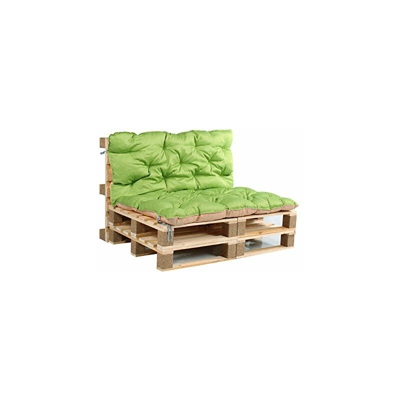 Meerweh Mare WEH Palette Cuscino con Schienale Cuscino per Euro Palette, Verde, 120Â x 140Â x 10Â cm, 74091