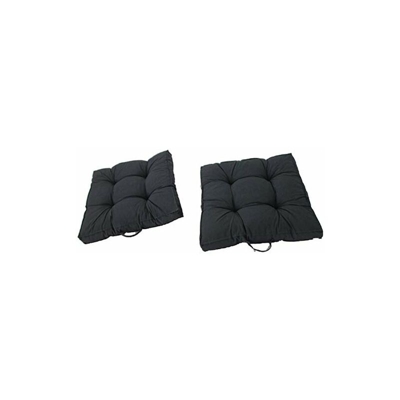 Ambientehome Set di 2 cuscini per lounge, 70 x 70 cm, colore grigio scuro