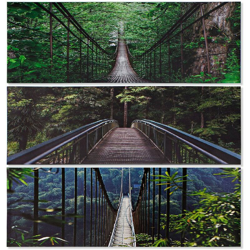 Quadro DKD Home Decor Tela Ponte (3 pcs) (120 x 2 x 40 cm) características