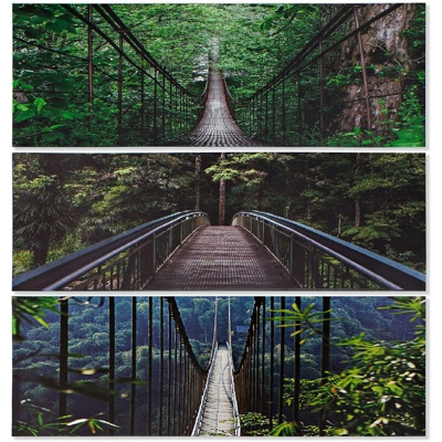 Quadro DKD Home Decor Tela Ponte (3 pcs) (120 x 2 x 40 cm)