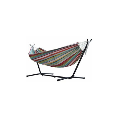 Vivere C8POLY-10 Amaca con Supporto Brasilian, Retro, 249x109x104 cm