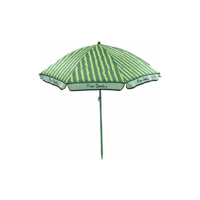 Pierre Cardin, Verde, Linea Haiti, Ombrellone Spiaggia Taormina, Raggi in Paragon, palo Acciaio, Cotone, 200 cm