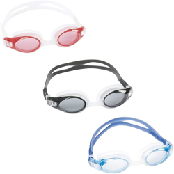 Bestway 21055 Occhialini Athleta II Adulto Silicone, Protezione UV, Lenti in Polibicarbonato Antiappannamento, Colori Assortiti en oferta